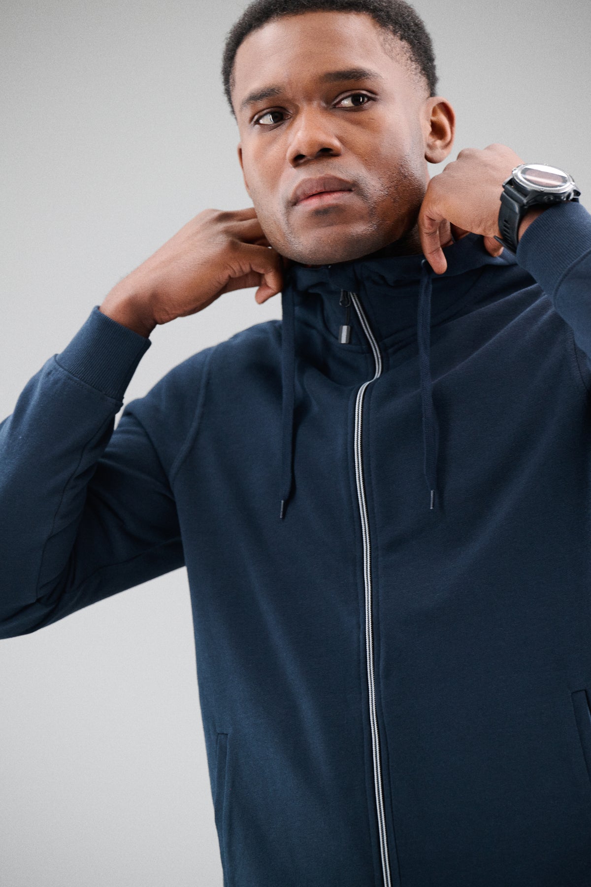 Overhead Pullover mit Reißverschluss Herren Printer 2262051