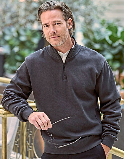 Ribbed Interlock Half Zip Tee Jays TJ5506