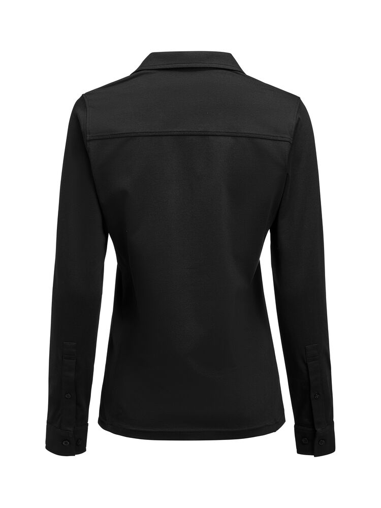 James Harvest American Supreme Polo L/S Damen 2125043 Schwarz